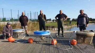 Nieuwe beluchtingspomp en zuurstofpomp voor grasduinvissers Bredene september 2020